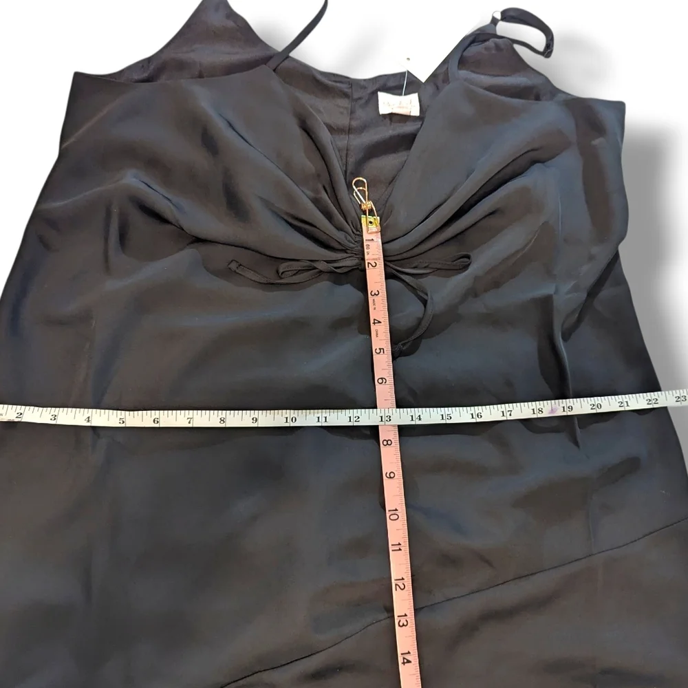 NWT Isabel Maternity by Ingrid & Isabel Asymmetrical Black Dress, Size Large